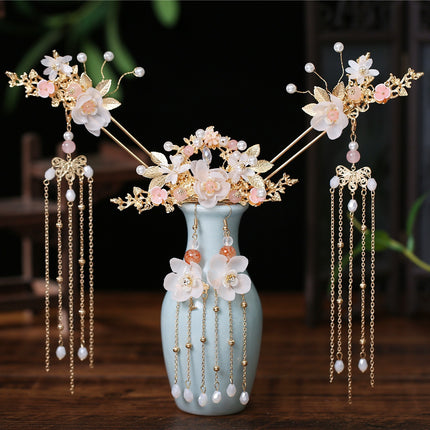 Hanfu Headdress Full Set Of Hairpin Hairpin Hairpin Crown - Royalessencelux