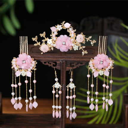 Hanfu Headdress Full Set Of Hairpin Hairpin Hairpin Crown - Royalessencelux