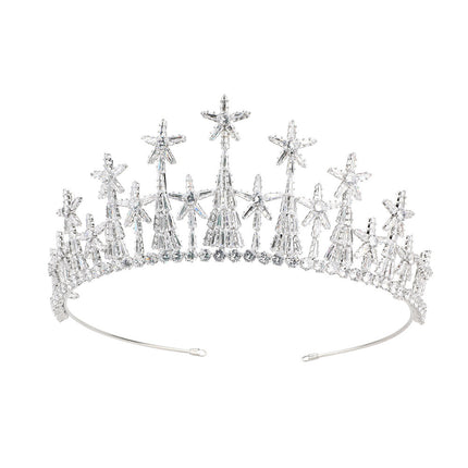 Zircon Headdress Formal Dress Accessories Bridal Crown - Royalessencelux