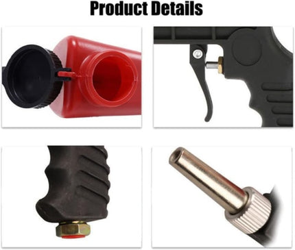 14  Air Portable Sandblasting Gun Hand Held Sand Blaster Shot Media Blasting UK - Royalessencelux