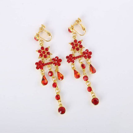 In the new factory direct Bride Wedding Dress Wedding Necklace red suit jewelry accessories spot - Royalessencelux