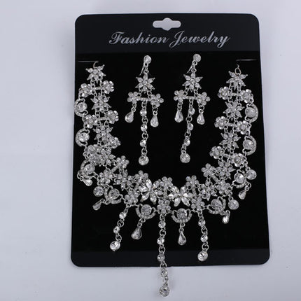 In the new factory direct Bride Wedding Dress Wedding Necklace red suit jewelry accessories spot - Royalessencelux