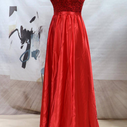 Women's Temperament Long Banquet Evening Dress Suspenders Sequined Large Skirt - Royalessencelux