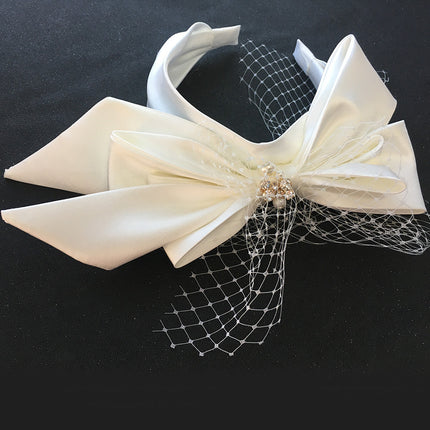 Women's Fashion Bridal Wedding Satin Headband - Royalessencelux