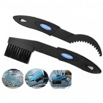 Bicycle Cleaning Tool Set Large Bristle Scrub Chain Cleaner Small Brush - Royalessencelux