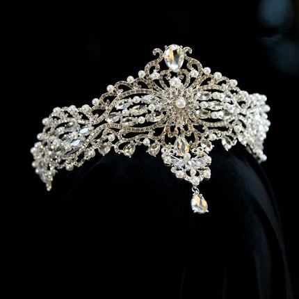 Baroque Bride Crown Fashion Headwear - Royalessencelux