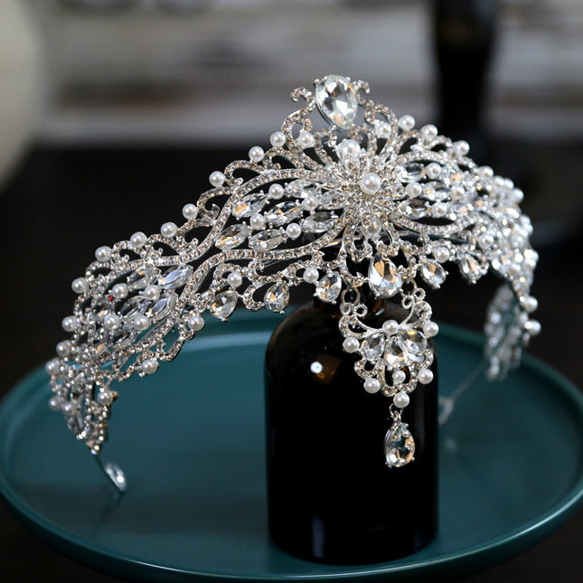 Baroque Bride Crown Fashion Headwear - Royalessencelux