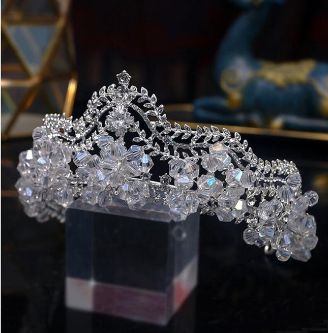 Bridal Crown Baroque Crystal High-end Luxury Headband - Royalessencelux