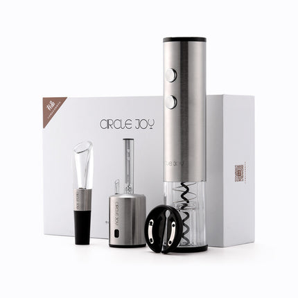 Electric Corkscrew Wine Bottle Opener Stainless Steel - Royalessencelux