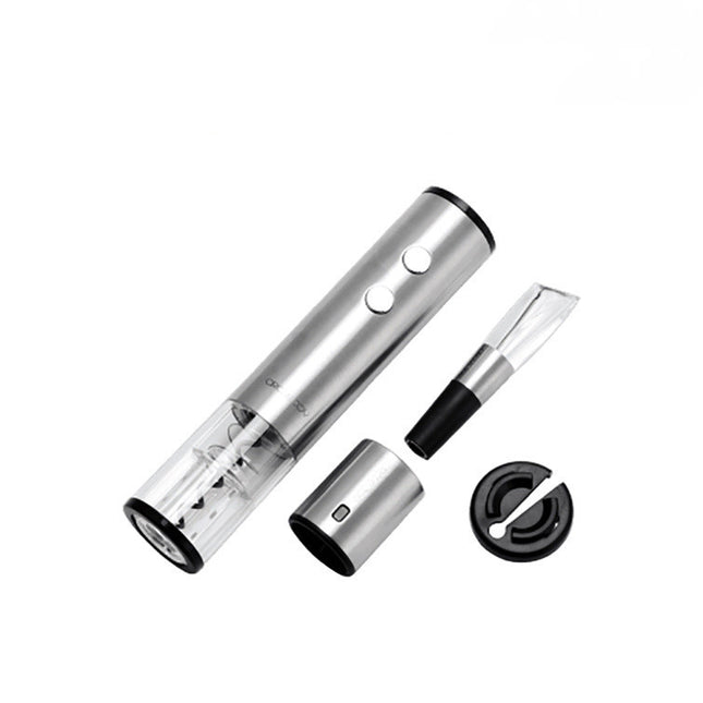 Electric Corkscrew Wine Bottle Opener Stainless Steel - Royalessencelux
