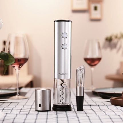 Electric Corkscrew Wine Bottle Opener Stainless Steel - Royalessencelux