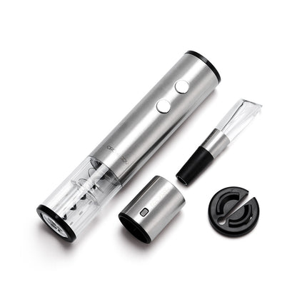 Electric Corkscrew Wine Bottle Opener Stainless Steel - Royalessencelux