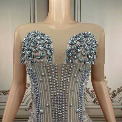 Show Thin Tight-fitting Hips Nightclub Bar Sleeveless Long - Royalessencelux