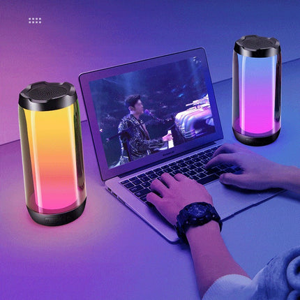 Atmospheric Ambient Light Gaming House Desktop Computer Romantic Room Smart Bluetooth Speaker - Royalessencelux