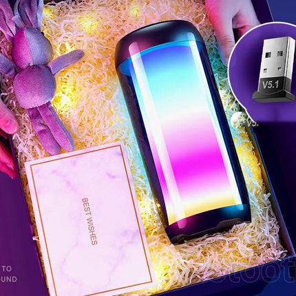 Atmospheric Ambient Light Gaming House Desktop Computer Romantic Room Smart Bluetooth Speaker - Royalessencelux