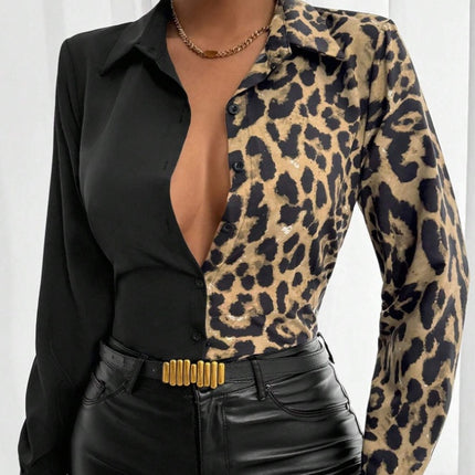 Women's Printed Belted Shirt - Royalessencelux