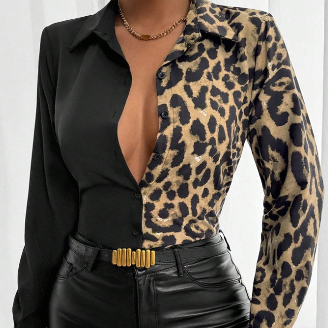 Women's Printed Belted Shirt - Royalessencelux