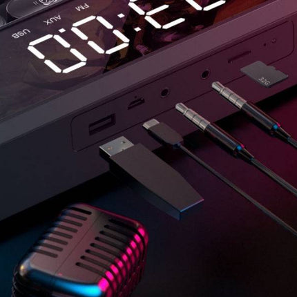 Wireless Bluetooth Speaker Multimedia Overweight Subwoofer Home Long Strip Small Stereo - Royalessencelux