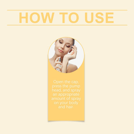 EELHOE Vanilla Body Hair Perfume Spray Long-Lasting Light Fragrance Floral Fragrance Ladies Niche Perfume Spray - Royalessencelux