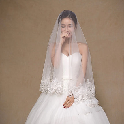 Wholesale White Bride Veil Cheap Wedding Accessories Ready To Ship - Royalessencelux