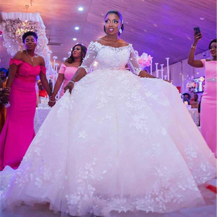 Pregnant Women Princess Wedding Dress Wedding Plus Size Tail Wedding Dress - Royalessencelux