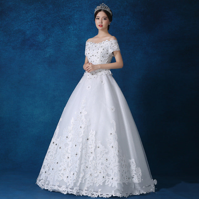 Qidi Studio Wholesale High-end One-shoulder Wedding Dresses - Royalessencelux