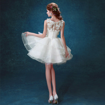 new bridesmaid dress, bride wedding short dress, toast, annual dress, presided over the performance - Royalessencelux