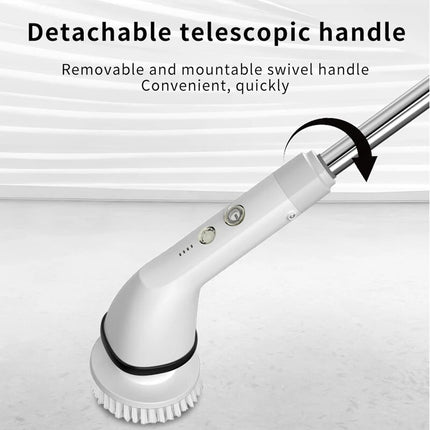 7 In 1 Wireless Electric Cleaning Brush Multifunctional Adjustable Handled Cleaning Brush For Kitchen Bathroom Fish Tank - Royalessencelux