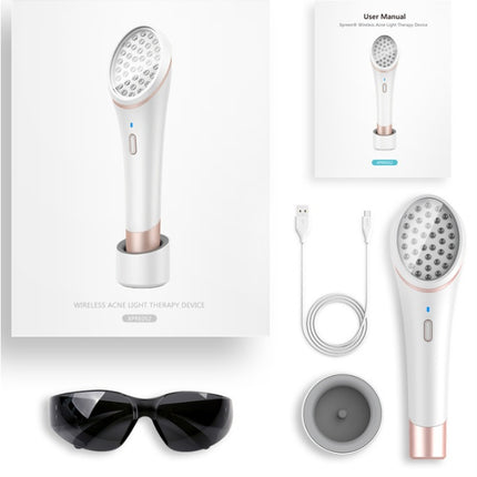 Acne Light Therapy Xpreen Wireless Rechargeable Light Acne Treatment Device Acne Clearing Eraser with Blue Light and Red Light - Royalessencelux