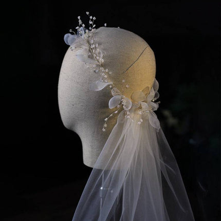 Bridal wreath veil wedding dress accessories - Royalessencelux