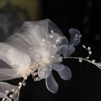 Bridal wreath veil wedding dress accessories - Royalessencelux