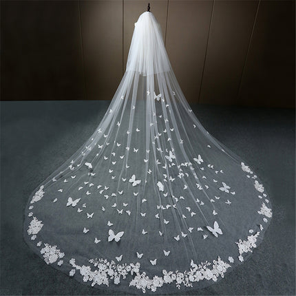 Starry Sky Veil Bridal Wedding Dress - Royalessencelux