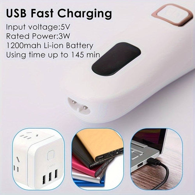 Electric Foot Grinder And Callus Remover, Electric Foot Polisher, Rechargeable Foot Washing And Pedicure Kit, Suitable For Cracked Heels And Dead Skin, With 3 Roller Heads - Royalessencelux