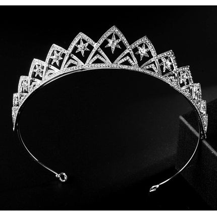 European Wedding XINGX Bridal Crown Headband - Royalessencelux