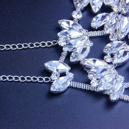 Exaggerated Fashion Rhinestone Mask For Halloween - Royalessencelux