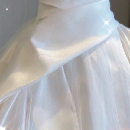 Temperament Princess Style French Satin Tail - Royalessencelux