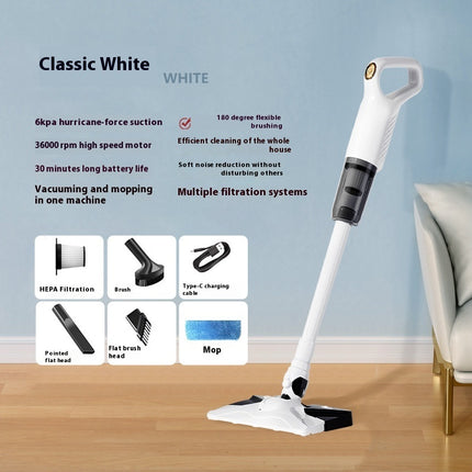 Household Powerful Anti-mite Wireless Rechargeable Vacuum Cleaner - Royalessencelux