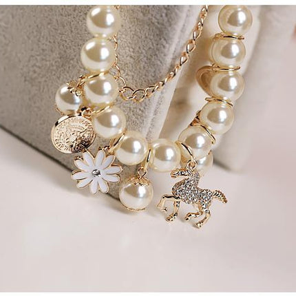 Pearl Flower Bracelet Jewelry - Royalessencelux