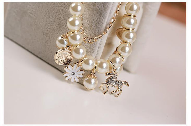 Pearl Flower Bracelet Jewelry - Royalessencelux
