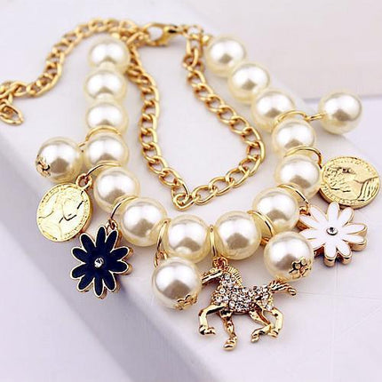 Pearl Flower Bracelet Jewelry - Royalessencelux