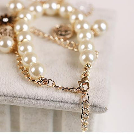 Pearl Flower Bracelet Jewelry - Royalessencelux