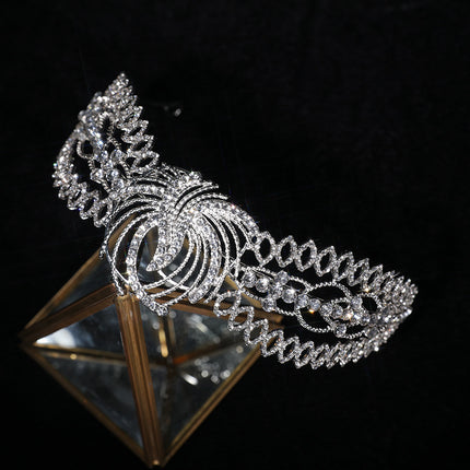 Rhinestone Crown Luxury Clothing Bridal Headdress Baroque Headband Hair Accessories - Royalessencelux