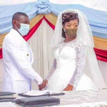 Wedding Gown Plus Size Illusion Bridal Dresses Full Sleeve - Royalessencelux