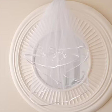 Bachelor Party Bridal Comb Double Layer Veil - Royalessencelux