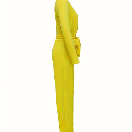Yellow Women's Jumpsuit - Royalessencelux