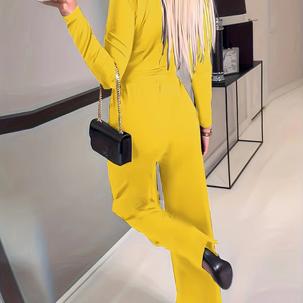 Yellow Women's Jumpsuit - Royalessencelux