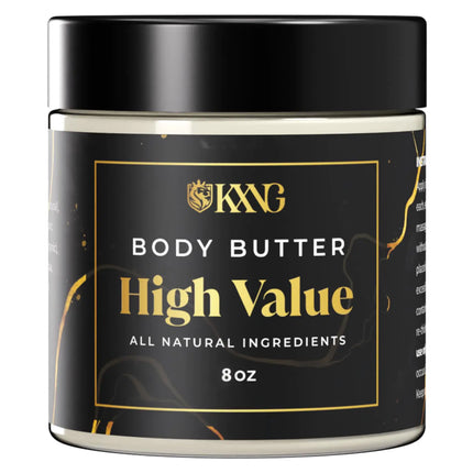 KXNG Cosmetics Body Butter Organic Skin Care for Men Body Moisturizer Lotions and Creams Raw Shea Butter Cocoa Butter Mango Coconut Oil Hand FootAll Skin TypesDry Skin (High Value XL) - Royalessencelux