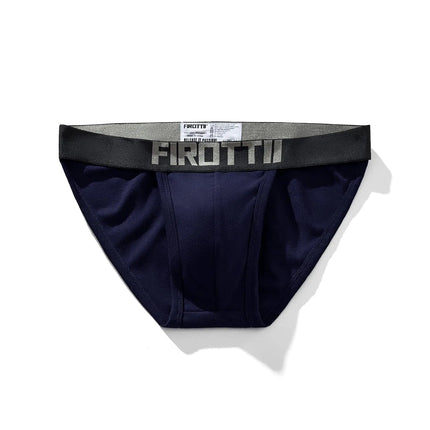 FIROTTII Mens Underwear Briefs Cotton Athletic Breathable Bikini Underwear for Men Navy - Royalessencelux