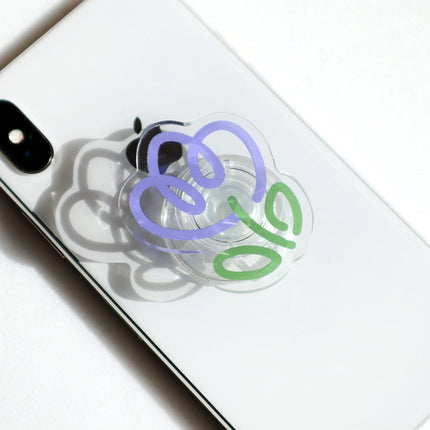 GRIPONG Acrylic Tulip Flower Expandable Collapsible Mobile Phone Grip Stand Holder for Smartphone Tablet Cell Phone Accessory (Violet) - Royalessencelux