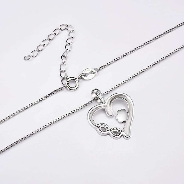 S925 Fashionable Pet Dog Paw Necklace - Royalessencelux